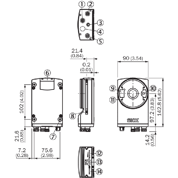 Lecteur de codes 1D/2D-Lire la description