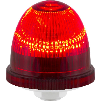 Feu OVOLUX LED ROUGE R V12/24DAC IP65 Ø60mm GRIS-Lire la description