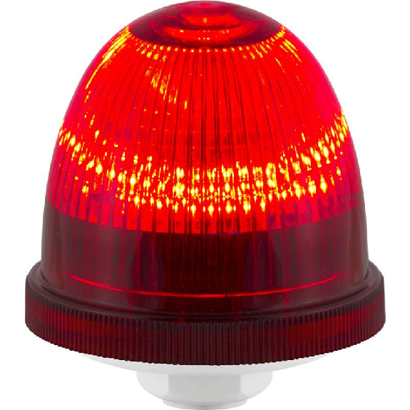 Feu OVOLUX LED ROUGE R V12/24DAC IP65 Ø60mm GRIS-Lire la description