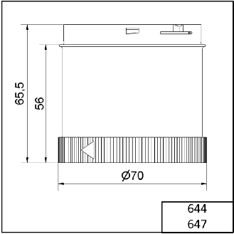 Élément feu clignotant DEL 24VAC/DC ROUGE IP65 Ø70mm ROUGE-Lire la description