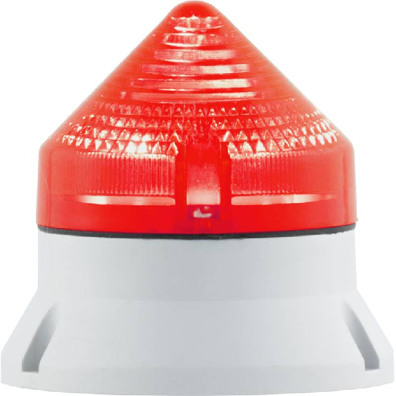 Feu CTL600 LED ROUGE V12/24DAC IP54 Ø60mm GRIS-Lire la description