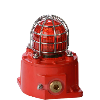 Feu flash GRP ATEX compact 5J 118cd 24Vdc 254mA Rouge IP66-Lire la description