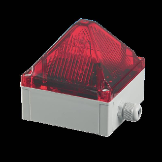 Feu flash Quadro 13J synchronisé 230Vac optique Rouge IP66/67-Lire la description