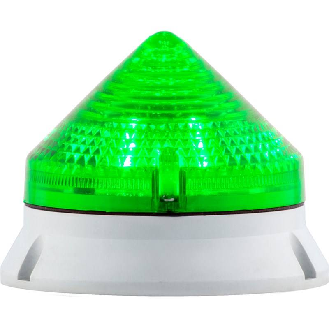 Feu CTL900 FIXE/FLASH VERT V12/48DC IP54 Ø99mm GRIS-Lire la description