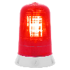Feu tournant ROTALLAM S FIXE/FLASH ROUGE V24/240AC IP65 GRIS