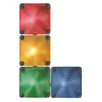Feu à éclats double DEL BWM 48VAC BLEU IP66,IP67 NOIR-Lire la description