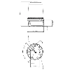 Feu LED multimodes 230Vac Vert 150xø100mm IP65