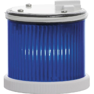 Feu TWS FIXE BLEU V12/240DAC IP66 Ø75mm GRIS-Lire la description