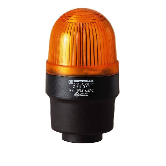 Feu à éclats RM 230VAC ORANGE IP65 Ø58mm NOIR-Lire la description