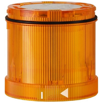 Élément feu à éclats DEL 24VDC ORANGE IP65 Ø70mm ORANGE-Lire la description