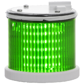 Feu TWS LED VERT S CO V240AC IP66 Ø75mm GRIS-Lire la description