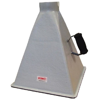Cône de débit d'air pour hélice Ø 100 mm, 350 x 350 mm, 10 à 400 m3/h-Lire la description
