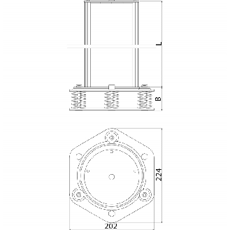 Access.Safety,Column+mirror 4 beams-Lire la description