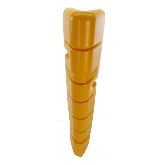 Amortisseur angle de mur Sentry® Polyéthylène Jaune H1070mm L100mm-Lire la description