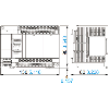 API, CPU 32k Pas, 16E (24V DC) / 4S (2A relais),100-240Vac