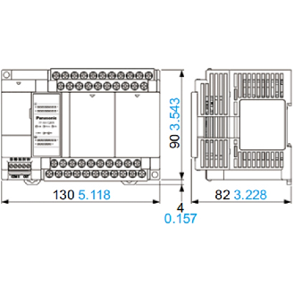 API, CPU 32k Pas, 16E (24V DC) / 4S (2A relais),100-240Vac-Lire la description