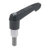 Levier de serrage HV 8x25 Poignée: polyamide noir