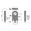 DPI Annulaire Ø=22mm PNP NO+NF 41x70.5x12mm / Câble 2m PVC