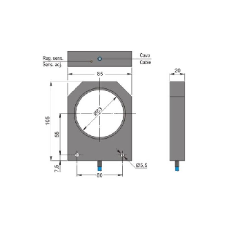 DPI Annulaire Ø=63mm 2 fils NAMUR 5-30Vdc / Câble 2m-Lire la description