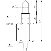 Détecteur optique de niveau M16*81 PNP LO / Câble 2m
