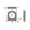 DPI Annulaire Ø=100mm NPN NO+NF Plast. 10-30Vdc / M12 4P