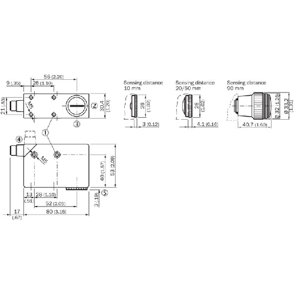 Détecteur de luminescence PNP/NPN P=90mm Led UV 0,5-10mA LO / M12 5P Détecteur de luminescence PNP/NPN P=90mm Led UV 0,5-10mA LO / M12 5P-Lire la description