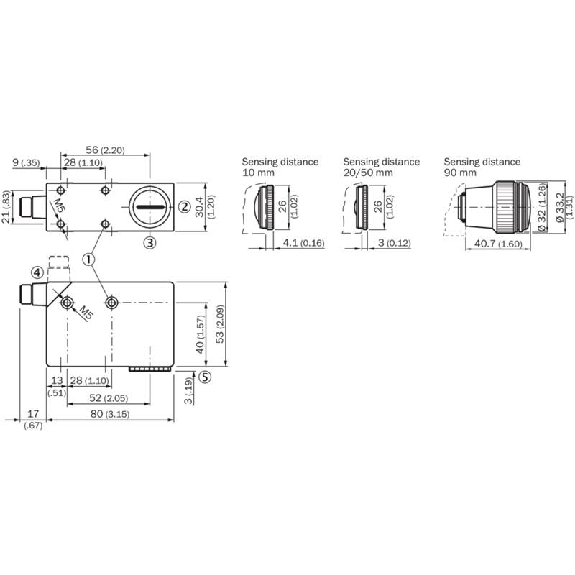 Détecteur de luminescence PNP/NPN P=10mm Led UV 0-13mA LO / M12 5P Détecteur de luminescence PNP/NPN P=10mm Led UV 0-13mA LO / M12 5P-Lire la description