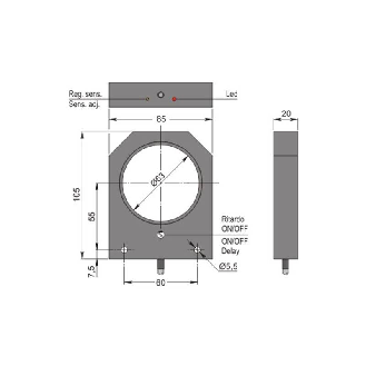 DPI Annulaire Ø=63mm PNP NO+NF 10-30Vdc / Câble 2m-Lire la description