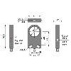 DPI Annulaire Ø=30mm PNP NO 41x70.5x12mm Plast. 10-30Vdc / M12 4P