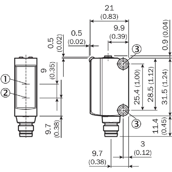 Détecteur de luminescence PNP P=12,5mm IO-Link Led UV LO/DO / M12 4P+C0.2m Détecteur de luminescence PNP P=12,5mm IO-Link Led UV LO/DO / M12 4P+C0.2m-Lire la description