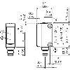 Détecteur de luminescence PNP P=12,5mm IO-Link Led UV LO/DO / M12 4P+C0.2m