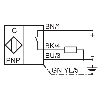 Détecteur capacitif DPC Ex M32 PNP NO+NF P30mm non noyé 80(37)mm Inox