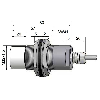 Détecteur capacitif DPC Ex M32 PNP NO+NF P30mm non noyé 80(37)mm Inox
