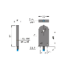 DPI Annulaire Ø=5mm 2 fils NAMUR NF 5-30Vdc / Câble 2m