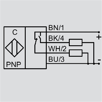 Détecteur capacitif DPC Ex D26/G1 PNP NO+NF P20mm non noyé 113mm PTFE / M12 4P-Lire la description