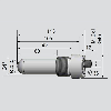 DPC Ex D26/G1 PNP NO+NF P20mm non noyé 113mm PTFE / M12 4P