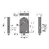 DPI Annulaire Ø=5mm PNP NO 41x70.5x12mm Plast. 10-30Vdc / M12 4P