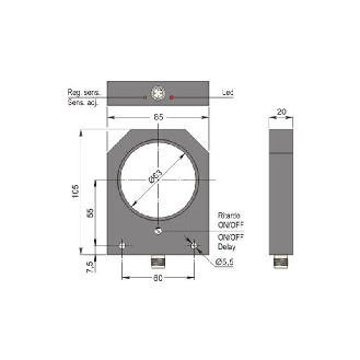 DPI Annulaire Ø=63mm PNP NO+NF 10-30Vdc / M12 4P-Lire la description