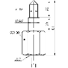 Détect. optique de niveau M16x1 NPN LO Polysulfon / Câble 2m