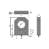 DPI Annulaire Ø=100mm PNP NO+NF Plast. 10-30Vdc / Câble 2m