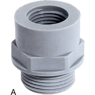 Adaptateur polyamide PG/M 11/20x1,5 Gris clair-Lire la description