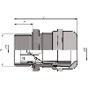 Presse-étoupe laiton nickelé IP68 protection CEM M 32x1,5