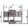 Presse-étoupe câbles plats polyamide RAL 7035 (Gris perle) PG 29