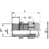 Presse-étoupe polyamide IP68 ST 1/2'' NPT RAL 9005 (Noir)