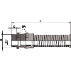 Presse-étoupe durable avec protection antiflexion M25x1,5