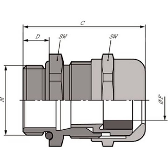 Presse-étoupe laiton SKINTOP MS-M 63X1,5 PLUS-Lire la description