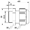Presse-étoupe polyamide pour câbles Ø5-10mm, M16, noir