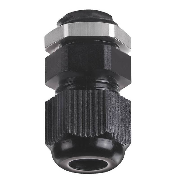 Presse-étoupe M12x1,5 avec écrou Noir IP68-Lire la description