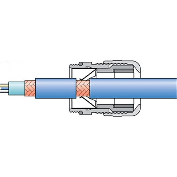 Presse-étoupe laiton IP68 CEM SKINTOP MS-SC PG 16-Lire la description