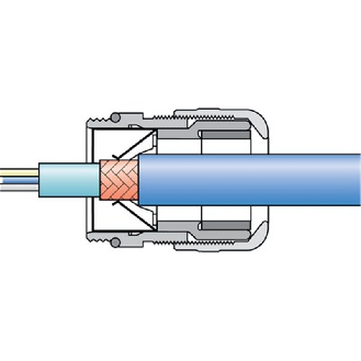 Presse-étoupe laiton IP68 CEM SKINTOP MS-SC PG 16-Lire la description